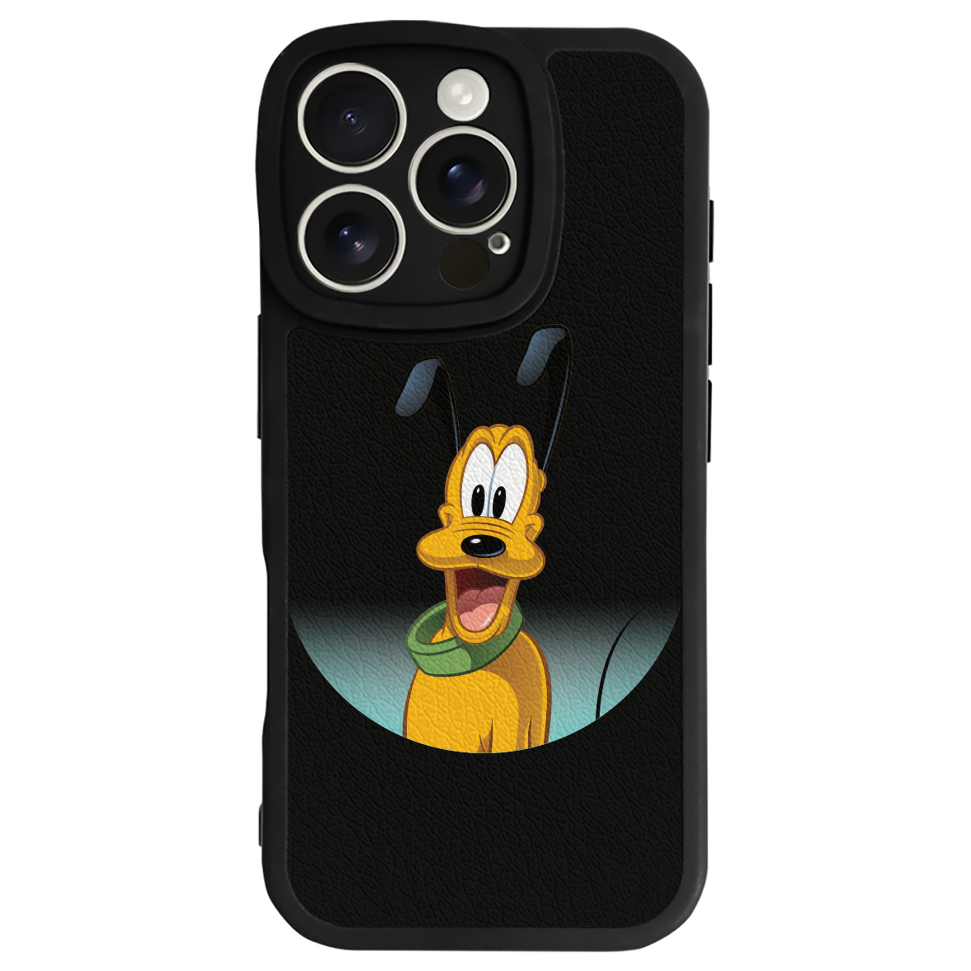 （画像用） ミッキーマウス Mickey Mouse 【iPhone 16シリーズ対応】シリコンスマホケース（レザー調） 材質：シリコン